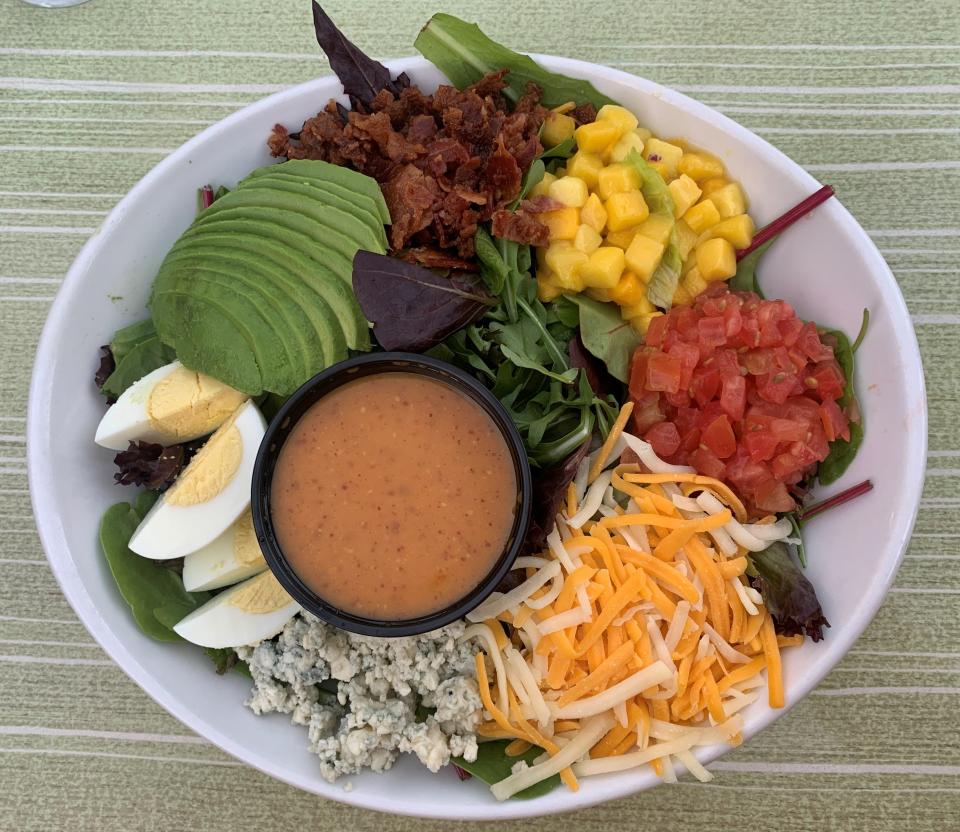 The tropical cobb at the Dock at River Rocks in Rockledge might be one of the best salads in Brevard.