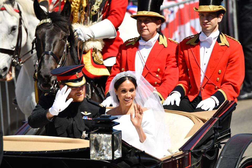 The post-wedding carriage ride