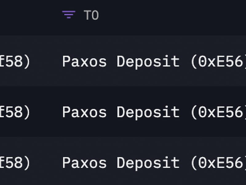 Una de las billeteras de criptomonedas de Jump Trading transfirió un total de US$30 millones de BUSD al emisor Paxos en tres transacciones diferentes. (Arkham Intelligence)