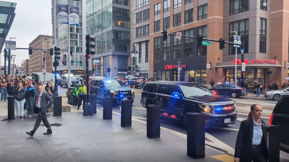 motorcade in boston