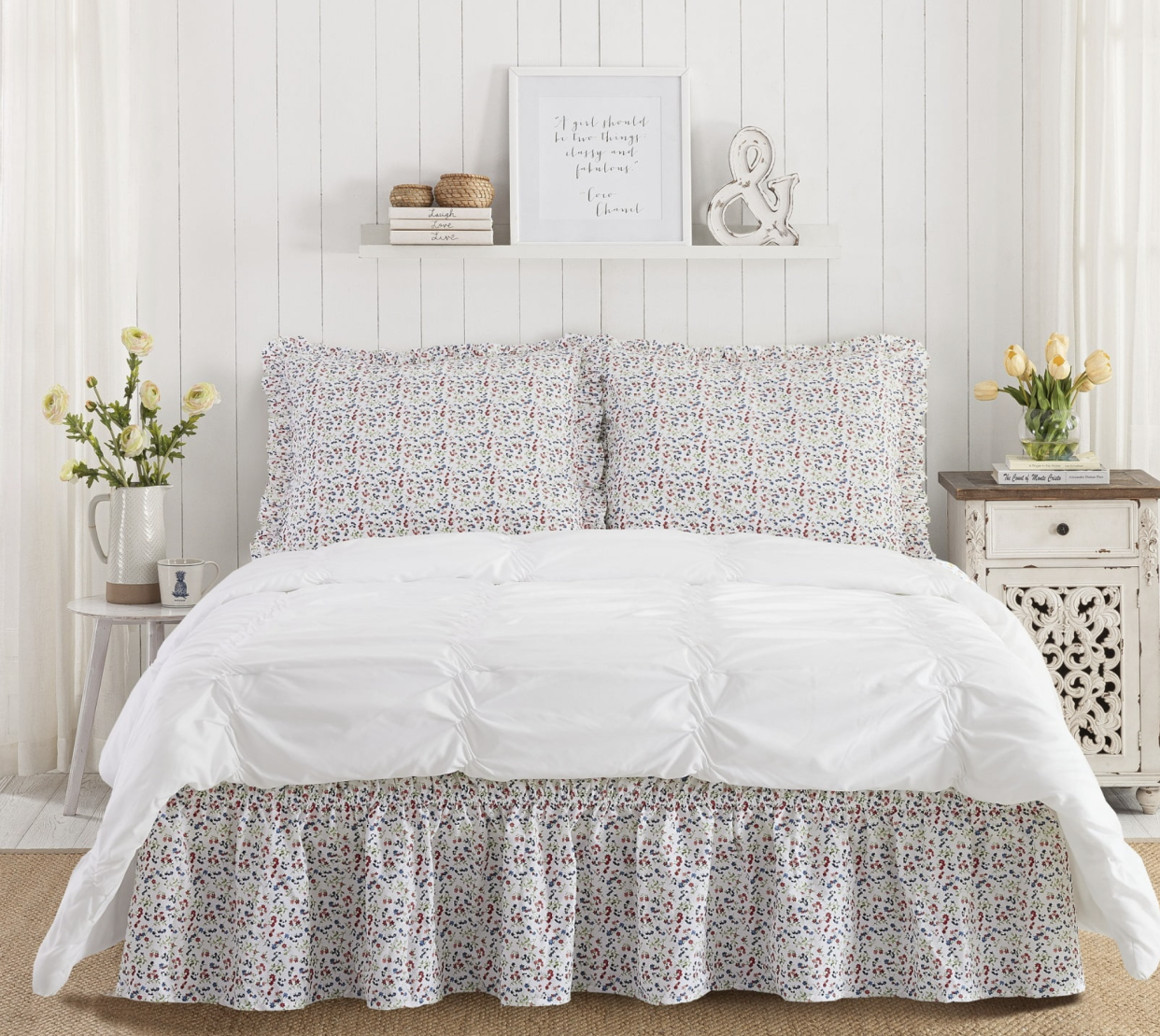 <p><a href="https://go.redirectingat.com?id=74968X1596630&url=https%3A%2F%2Fwww.walmart.com%2Fip%2FThe-Pioneer-Woman-Multi-Cotton-Wildflower-3-Piece-Bedskirt-and-Sham-Set%2F720458032&sref=https%3A%2F%2Fwww.thepioneerwoman.com%2Fproducts%2Fa60513818%2Fthe-pioneer-woman-bedskirt-sham-set-sale-2024%2F" rel="nofollow noopener" target="_blank" data-ylk="slk:Shop Now;elm:context_link;itc:0;sec:content-canvas" class="link rapid-noclick-resp">Shop Now</a></p><p>The Pioneer Woman Multi Cotton Wildflower 3-Piece Bedskirt and Sham Set</p><p>walmart.com</p><p>$6.90</p>