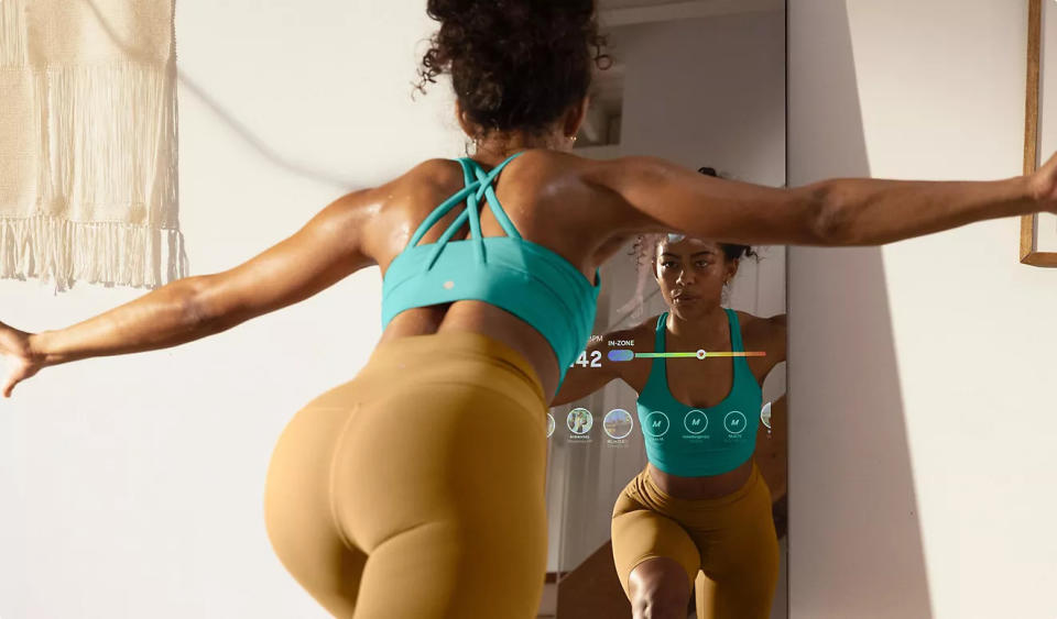 The Mirror Gym is now available to shop in Canada, and I tried it. Photo via Lululemon.