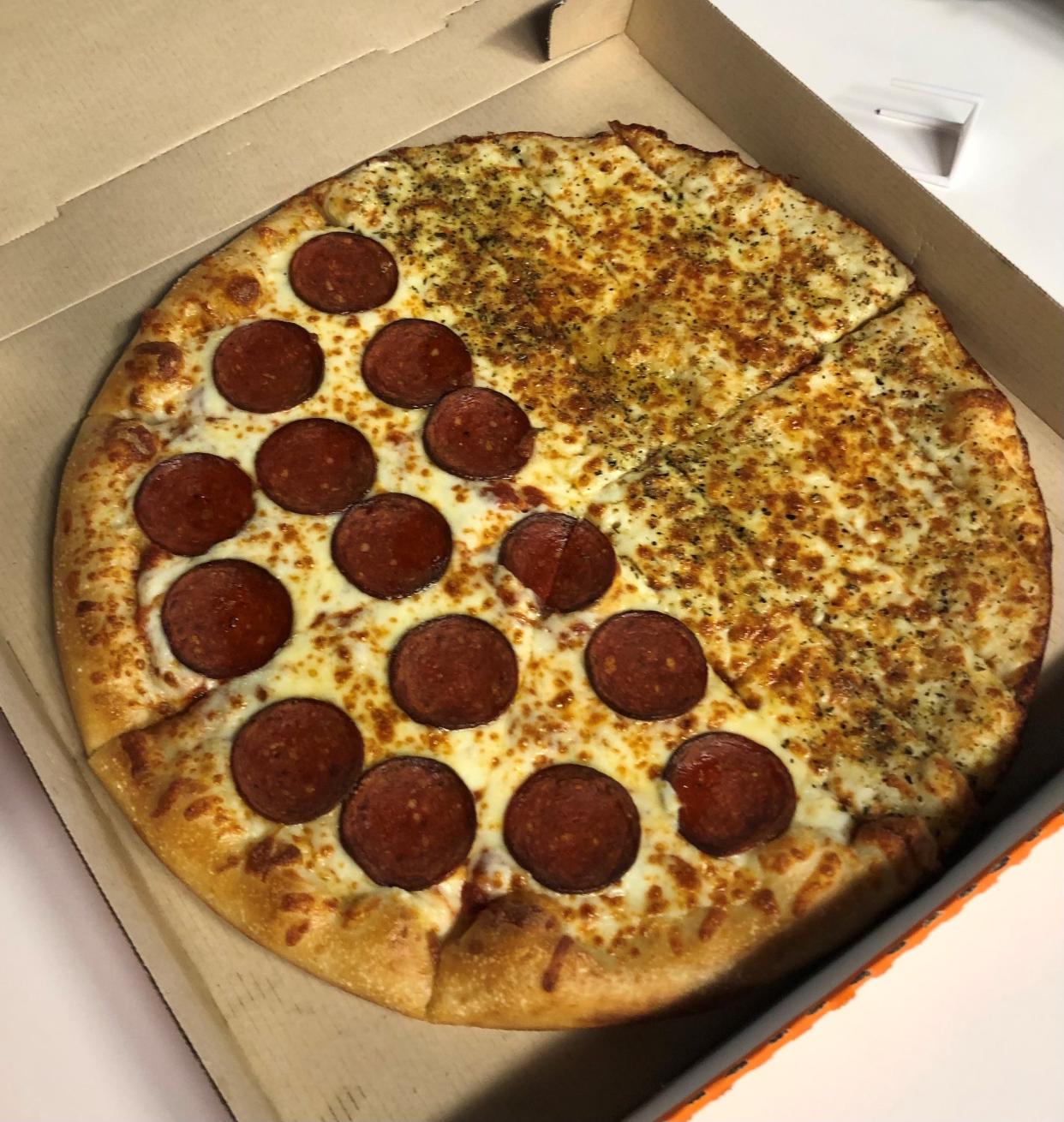 Little Caesars Slices-N-Sticks with Planteroni