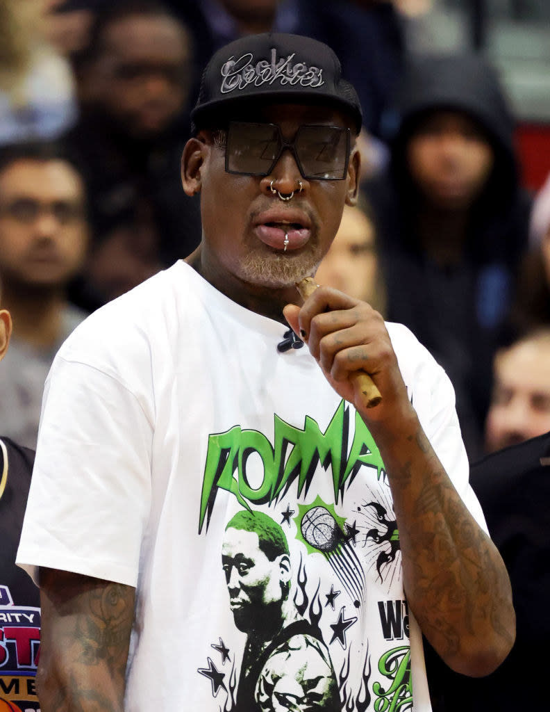 Closeup of Dennis Rodman