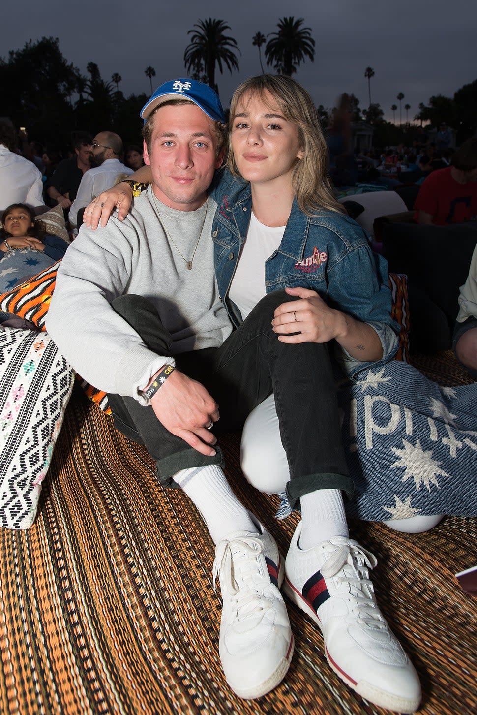 Jeremy Allen White and Addison Timlin in 2017