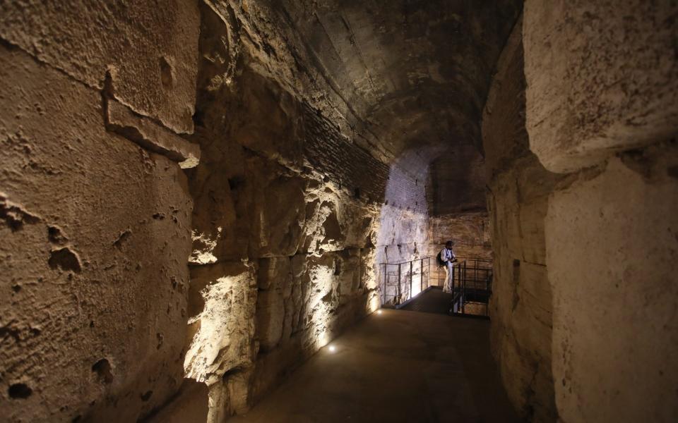 Another part of the newly renovated Colosseum dungeons and tunnels - Marco Ravagli/Barcroft Media 