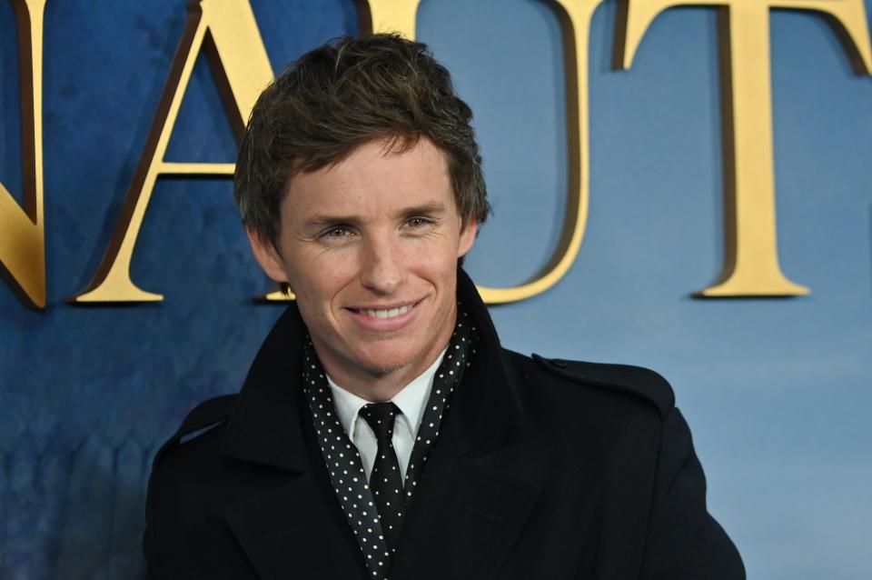 British actor Eddie Redmayne arrives for the New York premiere of 