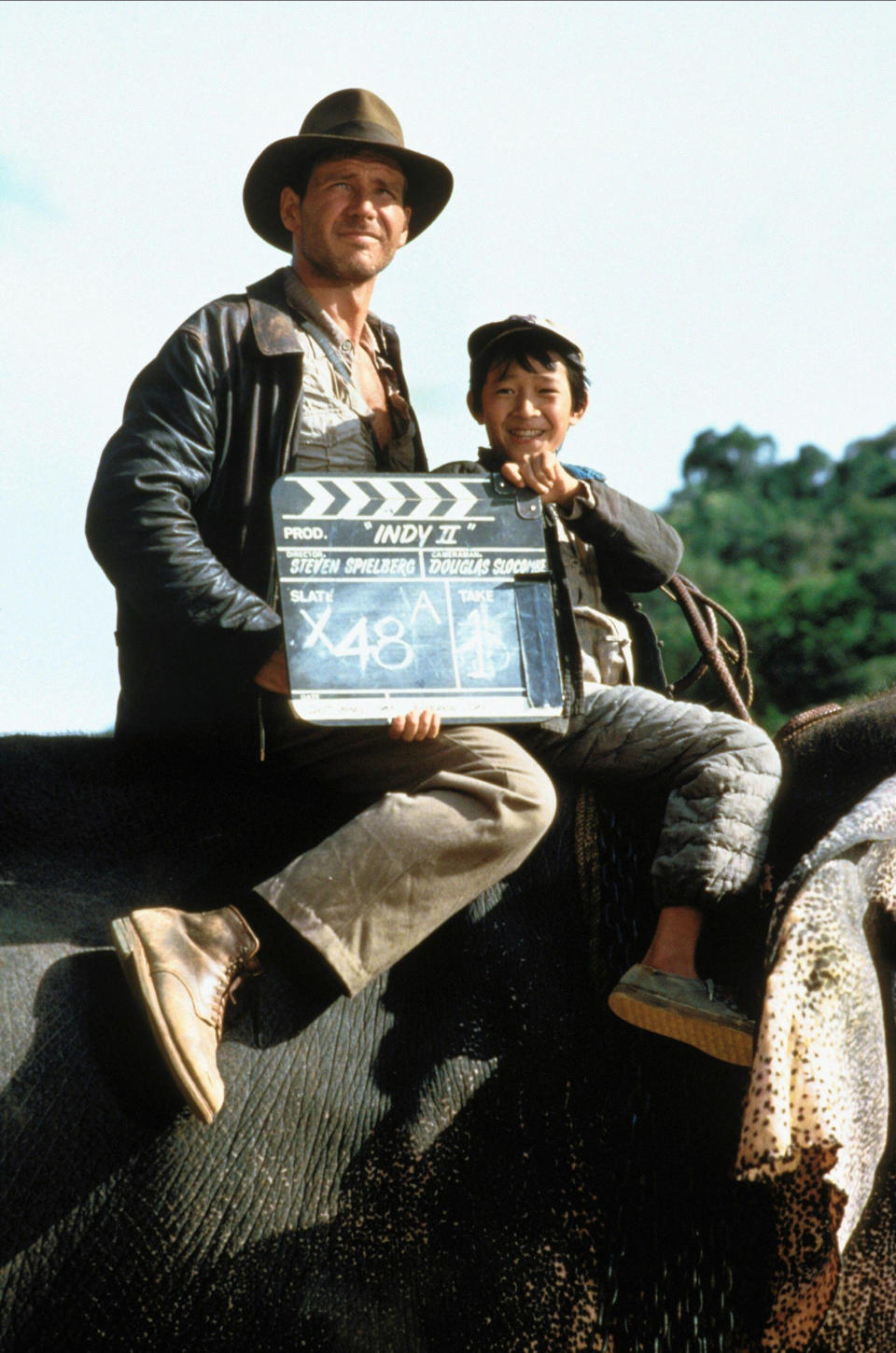 Harrison Ford, Jonathan Ke Quan, Indiana Jones and the Temple of Doom, 1984 (Alamy)