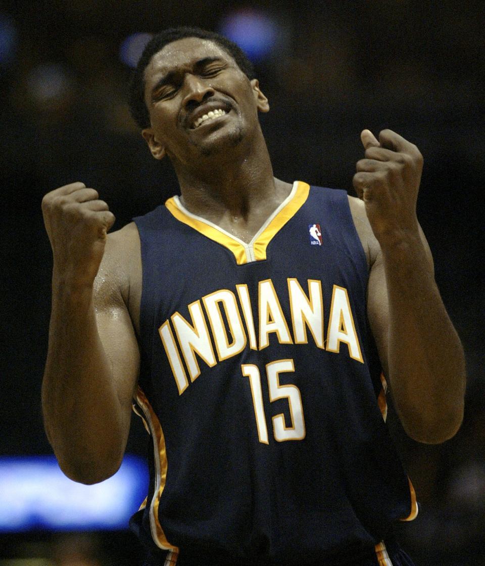 Ron Artest wore three different numbers during his Pacers career (15, 23, 91).