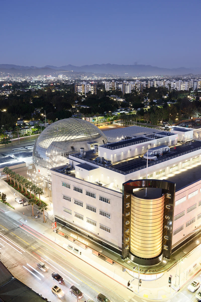 Academy Museum of Motion Pictures at Fairfax and Wilshire, Los Angeles - Credit: Iwan Baan, iwan@iwan.com, www.iwan.com