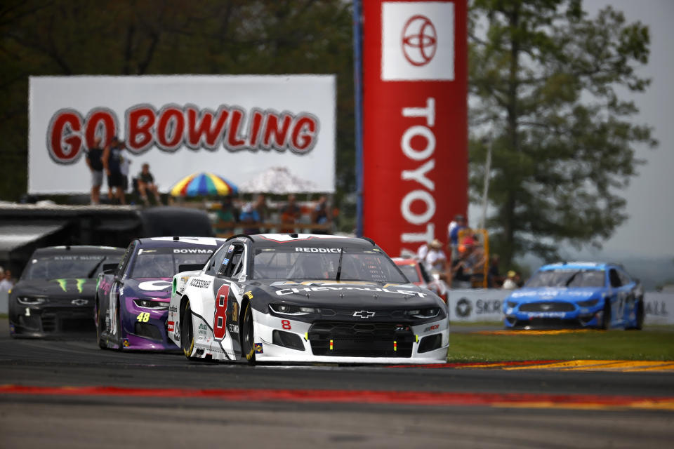 WATKINS GLEN, NEW YORK - AUGUST 08: Tyler Reddick, driver of the #8 Chevrolet, drives during the NASCAR Cup Series Go Bowling at The Glen at Watkins Glen International on August 08, 2021 in Watkins Glen, New York. (Photo by Jared C. Tilton/Getty Images)