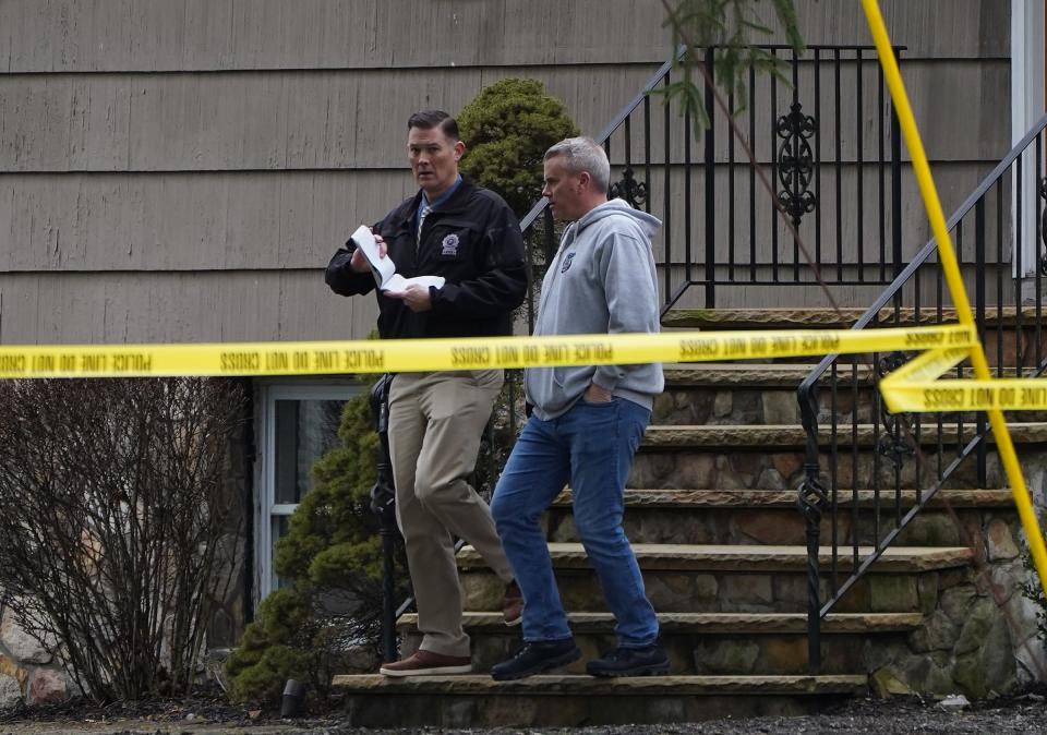 Ramapo Police and Rockland County Sheriff deputies on the scene of a shooting at 16 Inwood Drive on Wednesday, Jan. 31, 2024.