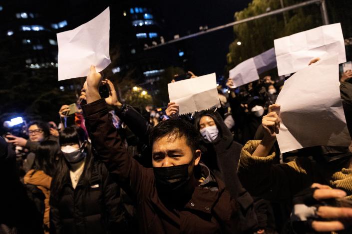 protest in china