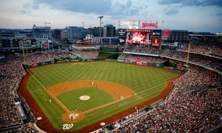 A general view of the Washington Nationals stadium.