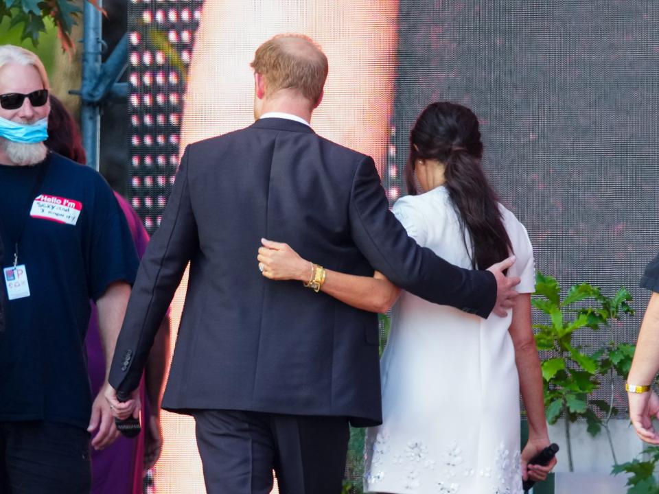 Meghan Markle and Prince Harry in New York City in 2021.