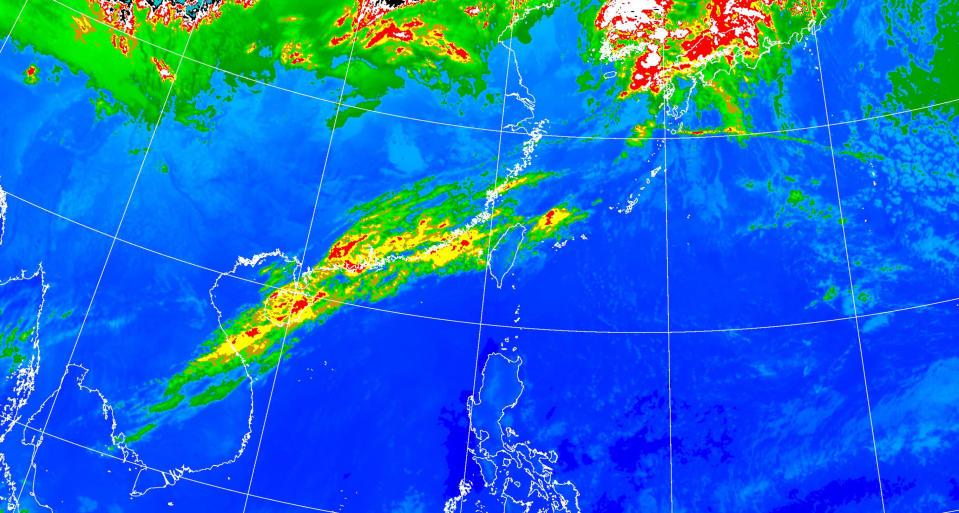 今、明（19日、20日）兩天台灣各地大多為晴到多雲。（圖取自中央氣象署網站）