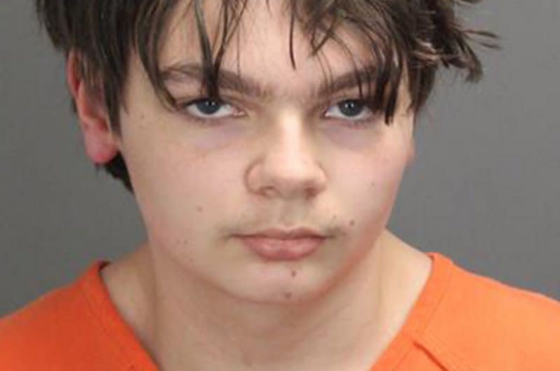 Ethan Crumbley is serving life in prison for the shooting death of four classmates at Oxford High School in Michigan in 2021. He was 15 at the time. His parents go on trial this week. File Photo courtesy of Oakland County Sheriff's Office/UPI