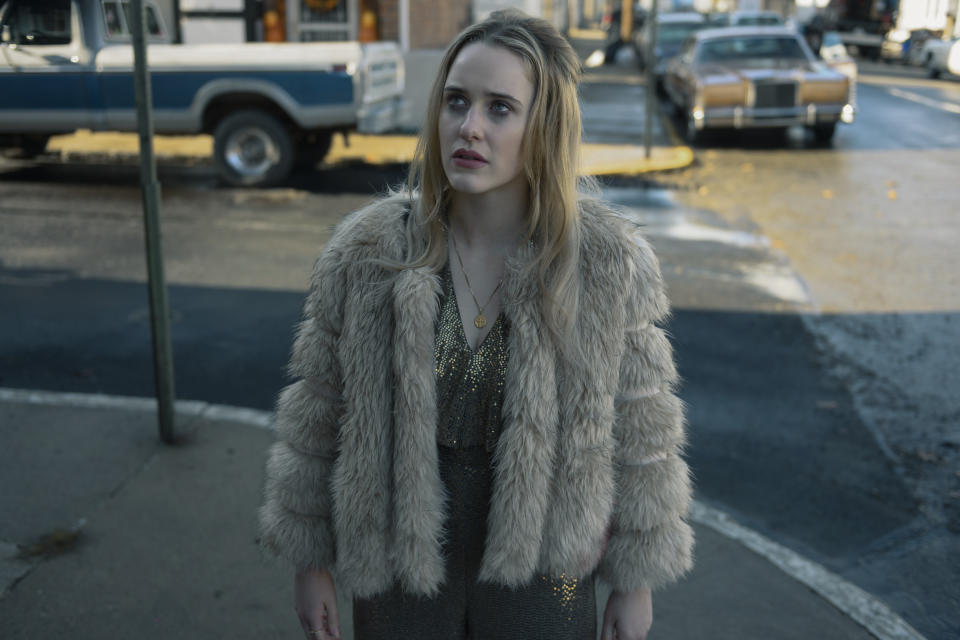 Rachel Brosnahan en una escena de la película "I'm Your Woman". (Wilson Webb/Amazon Studios vía AP)