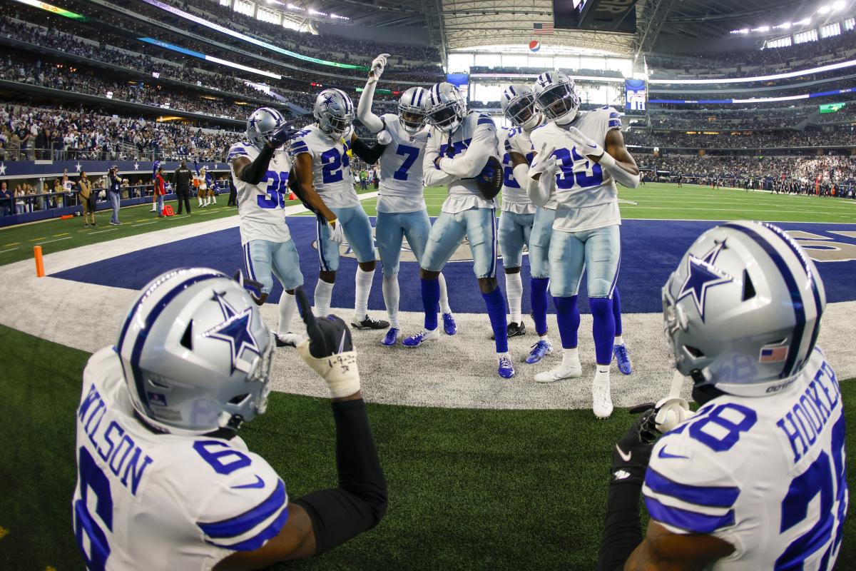 Dallas Cowboys wide receiver Simi Fehoko (81) is seen during the second  half of an NFL football game against the Washington Commanders, Sunday, Oct.  2, 2022, in Arlington, Texas. Dallas won 25-10. (