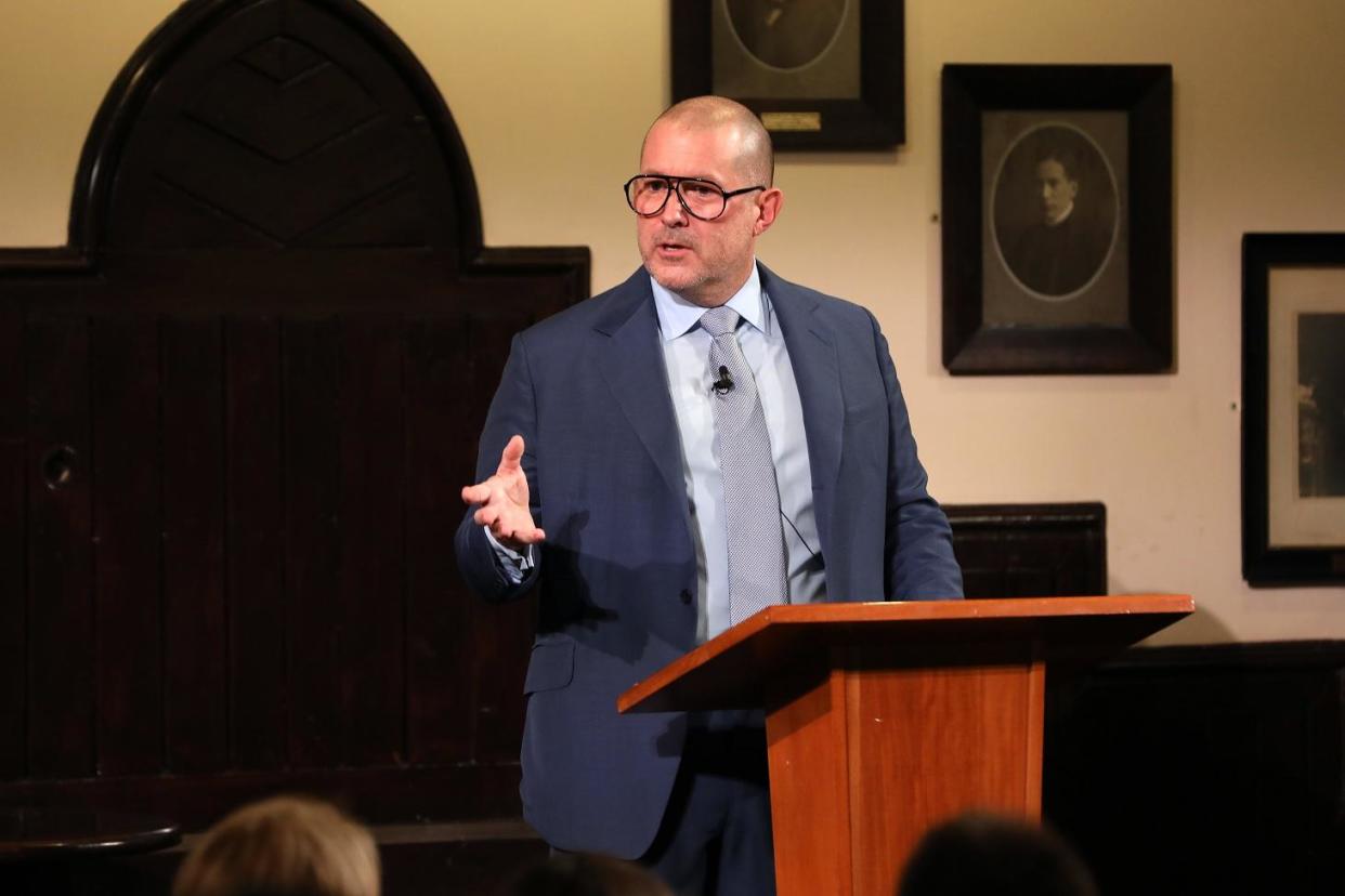 Apple designer Jony Ive delivered the Stephen Hawking Fellowship lecture at the Cambridge Union on 19 November, 2018: Apple