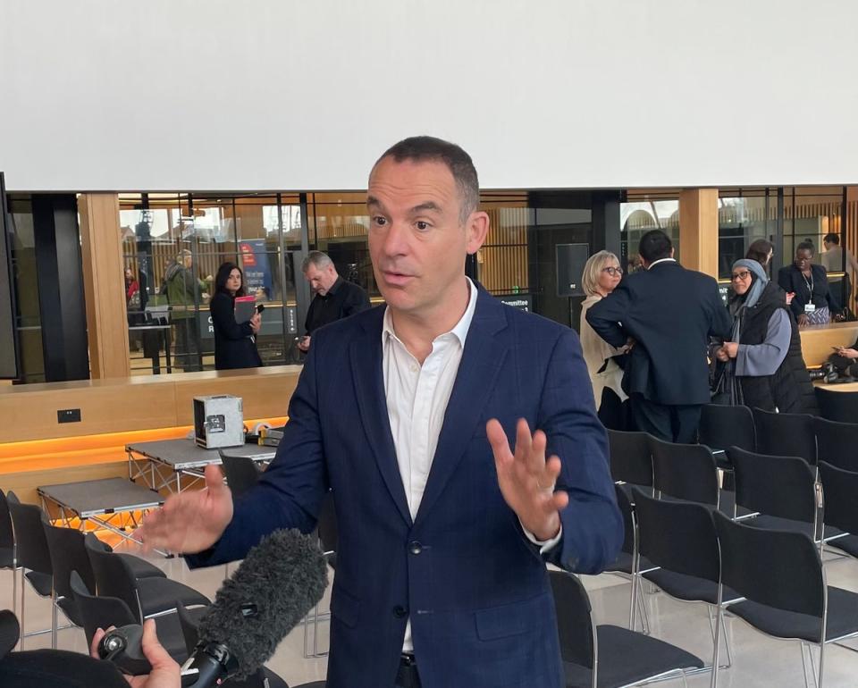 Money saving expert Martin Lewis spoke to the press after the event at City Hall (Noah Vickers/Local Democracy Reporting Service)