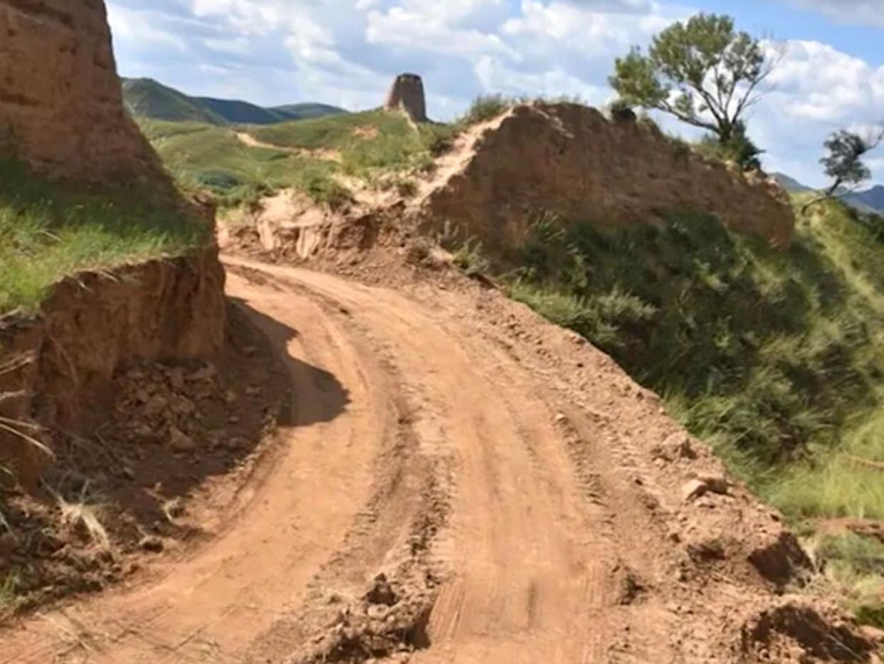 Great Wall of China damaged (Youyu Public Security Bureau)