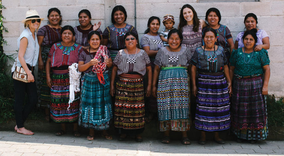 Conrad and Skvarla met with artisan women, including weavers practicing traditional techniques, in Guatemala in 2014. - Credit: Courtesy of The Little Market