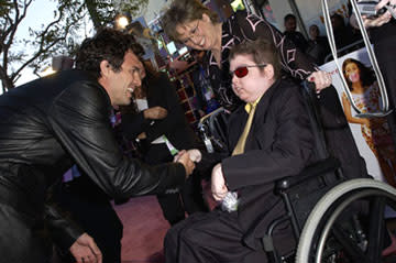 Mark Ruffalo and Joe Kindergan with Make-A-Wish Foundation at the L.A. premiere of Revolution Studios' 13 Going on 30