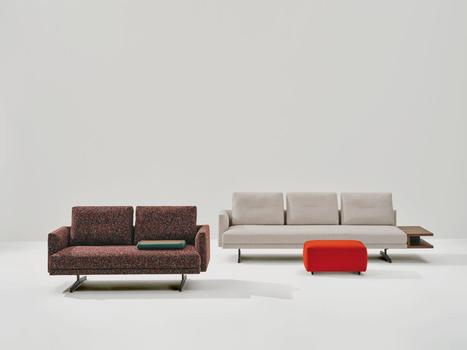 Milan Design Week Arper Steeve Lou white and colorful sofas