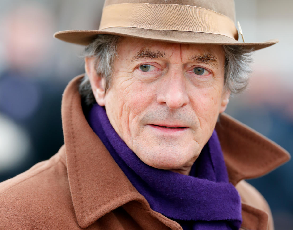 CHELTENHAM, UNITED KINGDOM - MARCH 13: (EMBARGOED FOR PUBLICATION IN UK NEWSPAPERS UNTIL 24 HOURS AFTER CREATE DATE AND TIME) Nigel Havers attends day 2 'Ladies Day' of the Cheltenham Festival at Cheltenham Racecourse on March 13, 2019 in Cheltenham, England. (Photo by Max Mumby/Indigo/Getty Images)