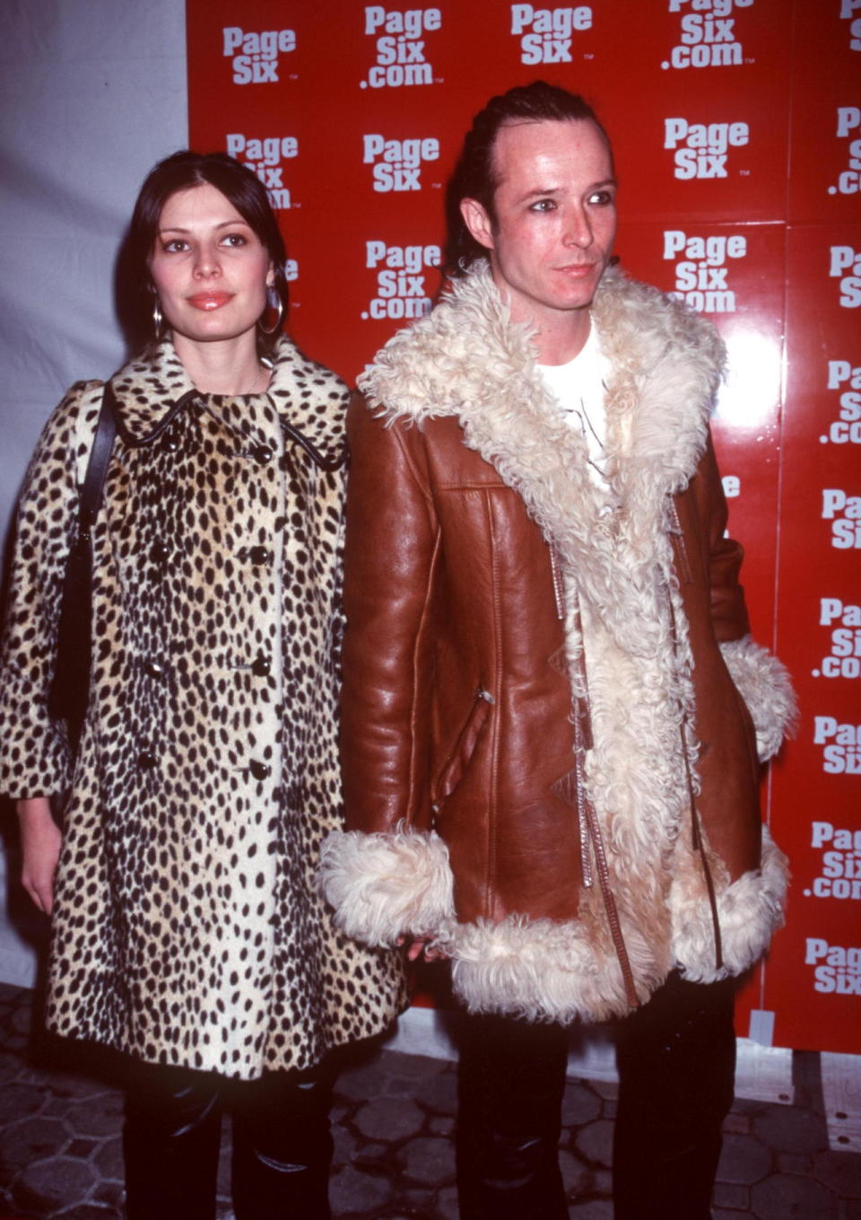 Prior to their marriage, Weiland often made the scene with his second wife, Mary Forsberg. Here they are at the launch party for PageSix.com in 2000. (Robin Platzer/Twin Images)