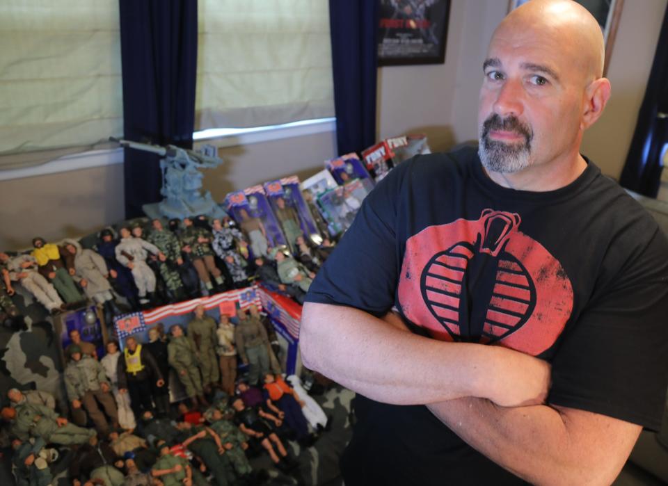 NJ Veterans Network President Michael Boll has been collecting G.I. Joe action figures since the 1990’s.