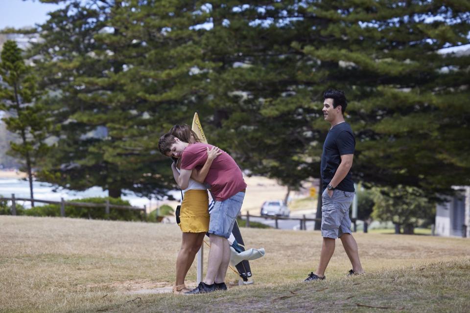 embargo 26062023 leah patterson, andrew lawrence and justin morgan in home and away