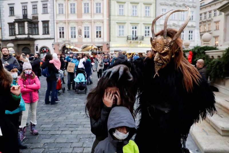 Saint Nicholas Day amid the coronavirus disease (COVID-19) outbreak in Prague