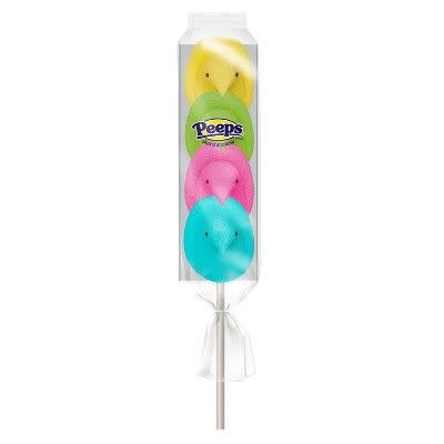 2) Peeps Easter Rainbow Marshmallow Chick Pop