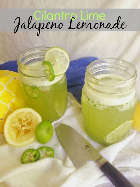 Cilantro-Lime Jalapeno Lemonade