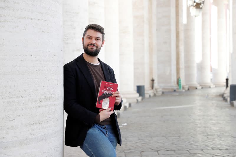 Salvatore Cernuzio poses for a photograph at the Vatican