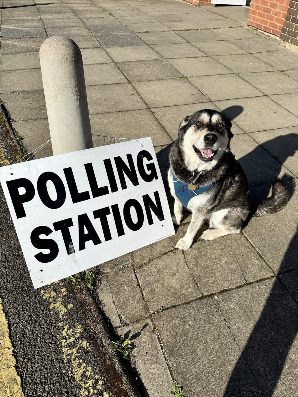 Sky at the polling station in Bedfordshire (Kathleen Eggins / submitted)