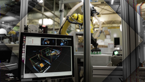 Powered by AI, Plus One&#39;s vision software can adapt to variations in product material, size and shape, as well as intermixed, random delivery. Photo: Fanuc America