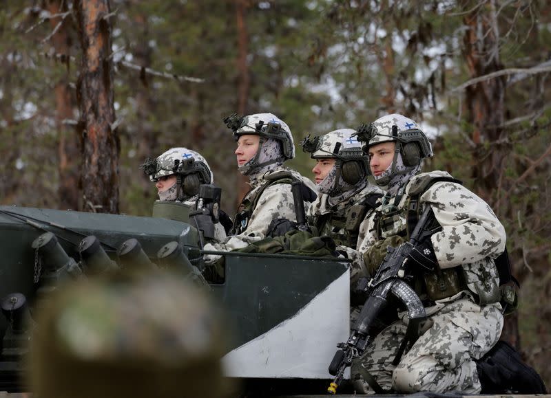 Finnish and Swedish troops participate in NATO's Nordic Response 24 exercise near Hetta