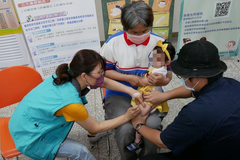 花蓮弱勢家庭嬰幼兒可免費接種腸病毒疫苗