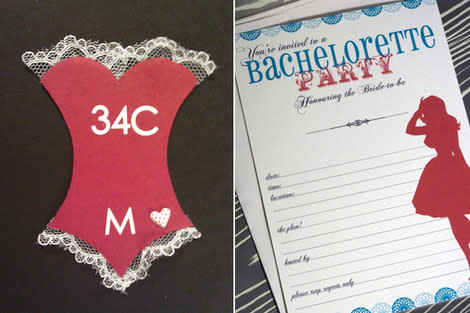 This bachelorette invitation sets a festive tone for what's to come.