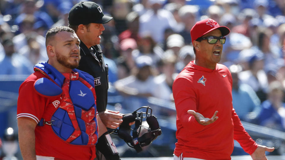 Charlie Montoyo was ejected for his MLB-leading fourth time of the season on Saturday. (Getty)