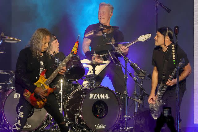 Ethan Miller/Getty Metallica perform in Las Vegas in February 2022