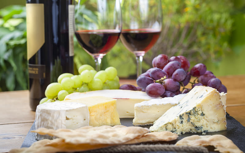 Wine and cheese