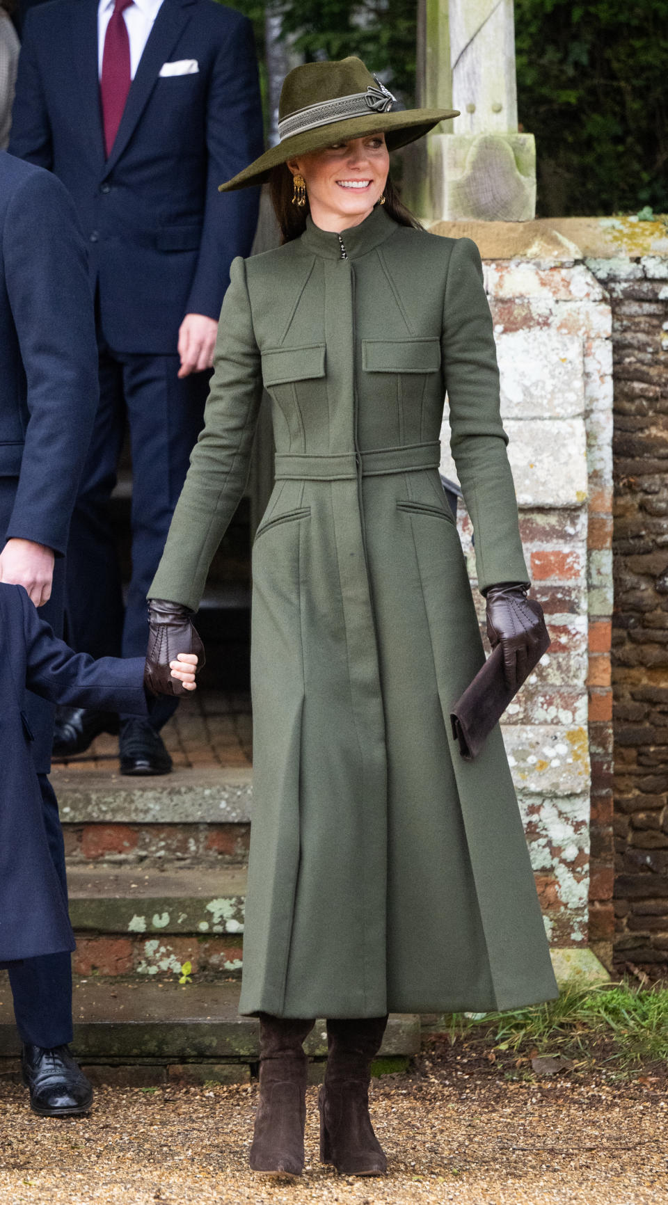 The Princess of Wales at the Christmas Day service at Sandringham Church in 2022. (Getty Images)