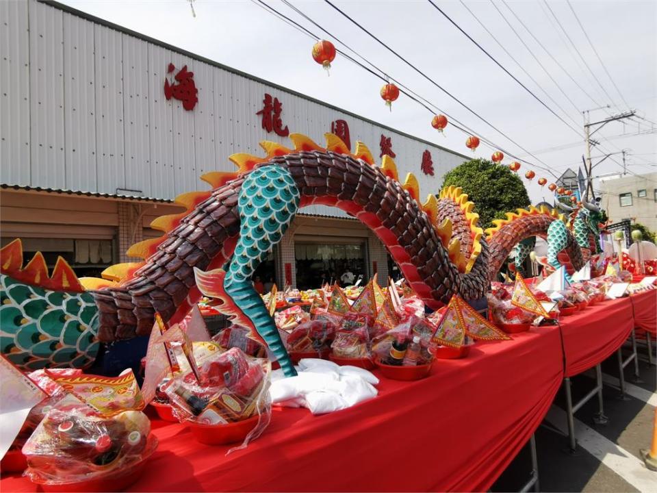 嘉義東石永齡宮清醮大典　「千片烏魚子打造神龍」超澎湃