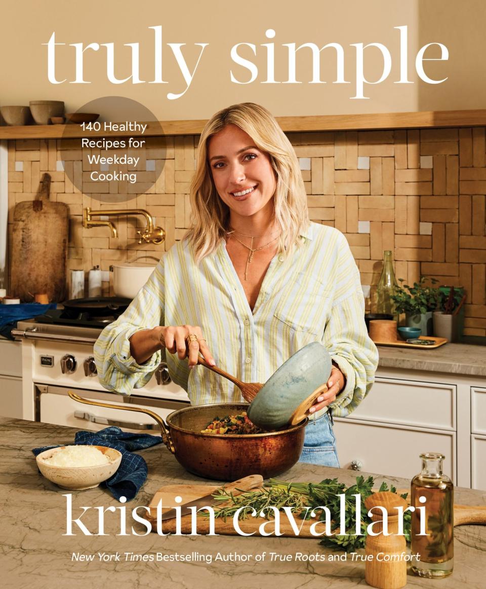 a photo of Kristin Cavallari's "Truly Simple" recipe book cover