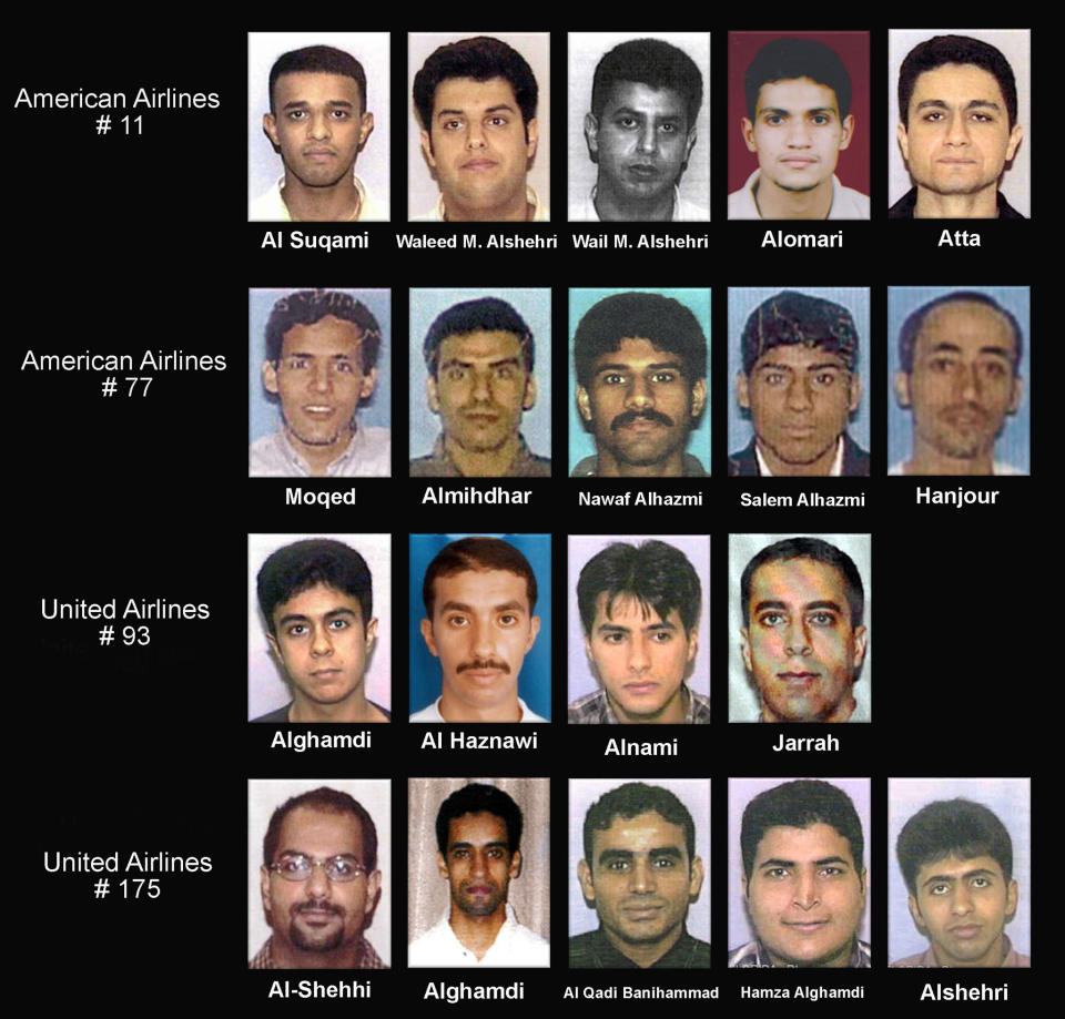 美國政府公開19名劫機恐怖份子身份。（圖／達志影像路透社）
