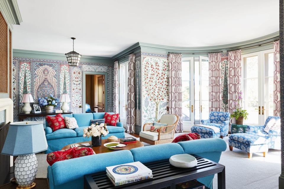 katie ridder hamptons living room